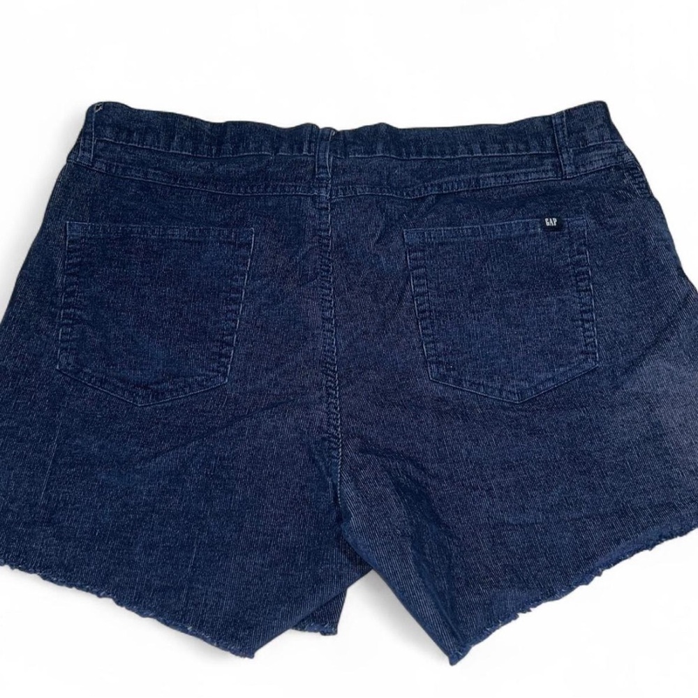 GAP Women's Dark Blue Corduroy Cut Off Shorts size 14 **read below**